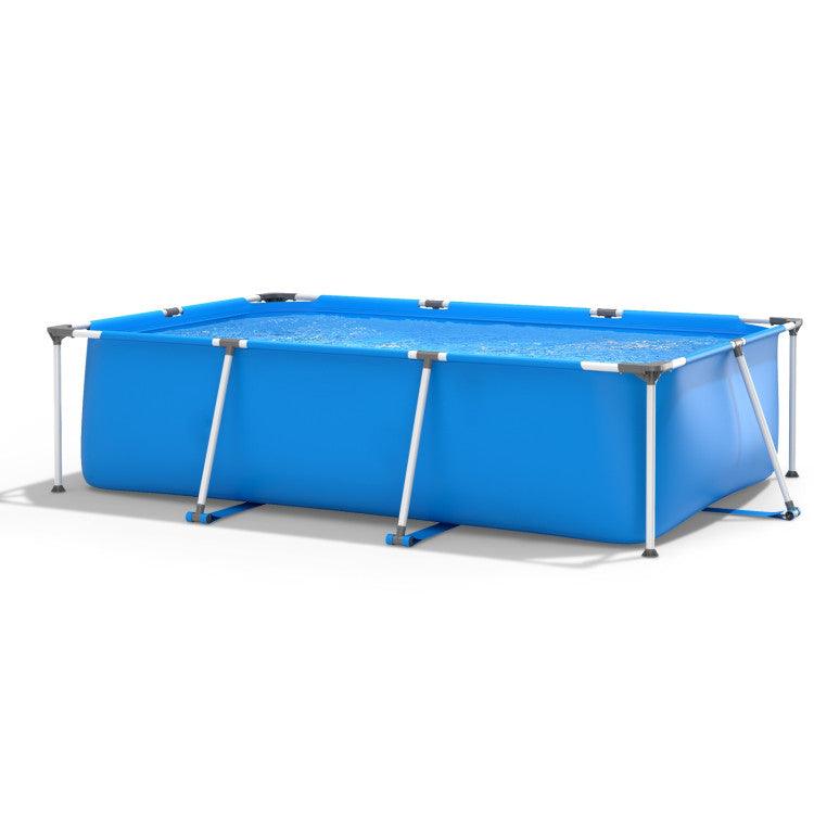 LazySwim™ Above Ground Swimming Pool with Pool Cover - Lazy Pro