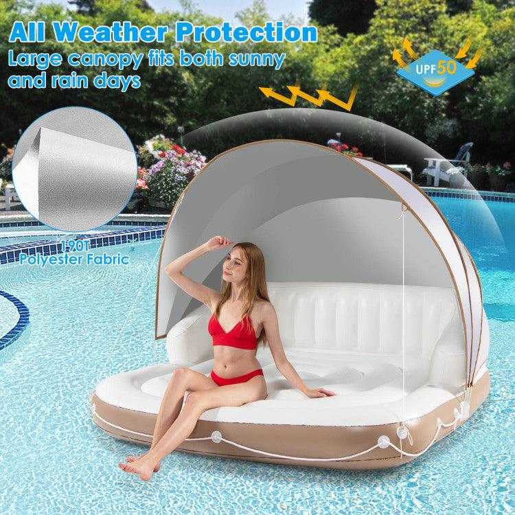 LazySwim™ Inflatable Pool Float Lounge Swimming Raft - Lazy Pro