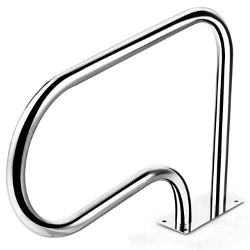 LazySwim™ Stainless Steel Swimming Pool Hand Rail with Base Plate - Lazy Pro