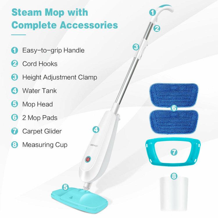 LazyVac™ 1100 W Electric Steam Mop with Water Tank for Carpet - Lazy Pro