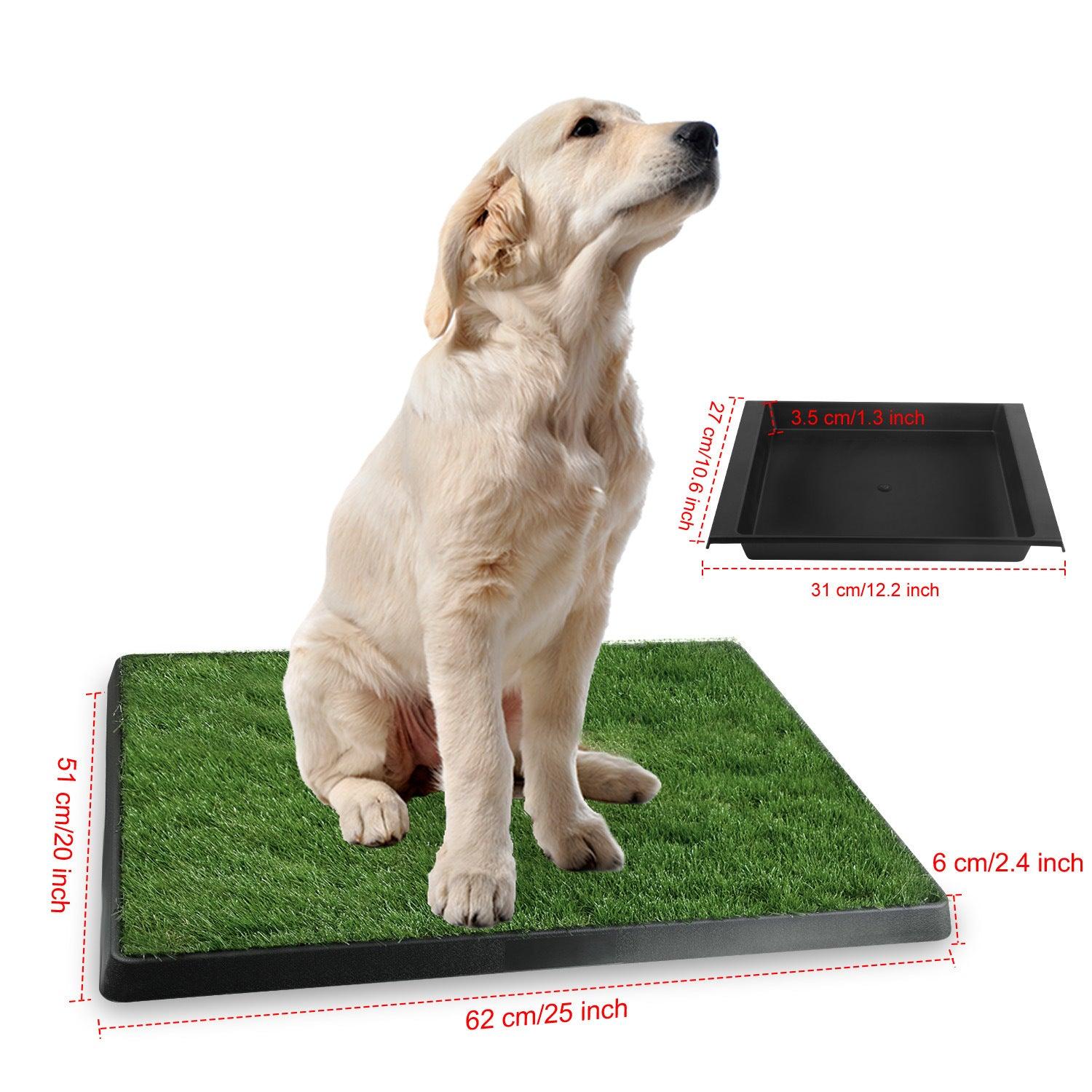 Dog Potty Training Artificial Grass Pad Pet Cat Toilet Trainer Mat Puppy Loo Tray Turf - Lazy Pro