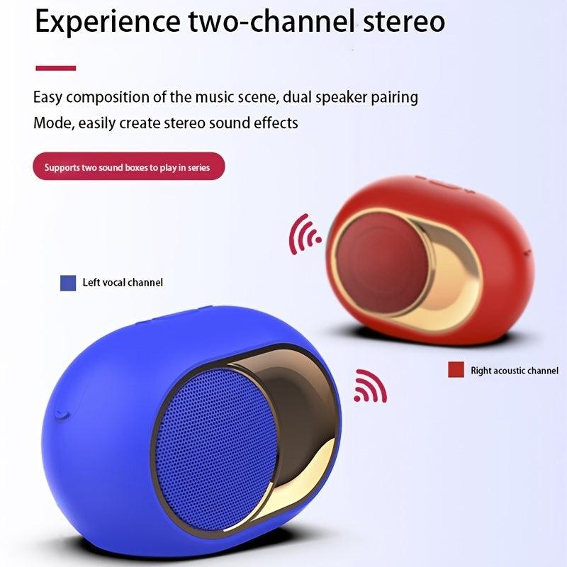 LazyPro Sound Town X6 Waterproof Portable BT Speaker; TWS BT; IPX54; Stereo Sound; Built-in Mic For Phone Calls; For Home & Outdoor (X6-RD) - Lazy Pro
