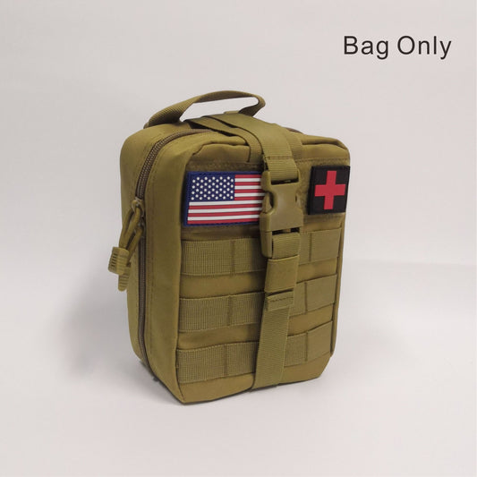 Tactical First Aid Bag - Detachable Medical Kit with Emergency Supplies for EMT, Survival