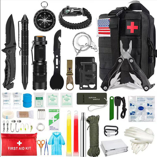SURVIVOR SOS Emergency Survival Kit Multifunctional Survival Combat Readiness Emergency Kit
