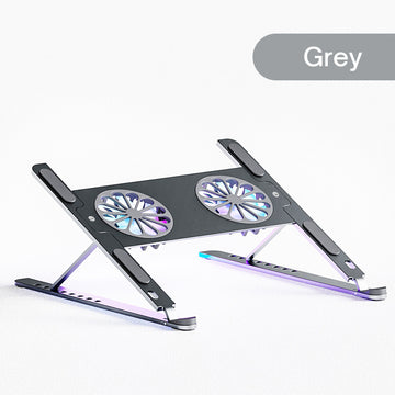 RGB Light Laptop Stand With Cooling Fan For iPad Tablet Bracket IPad Notebook Holder Support Macbook Gaming Laptop Accessories