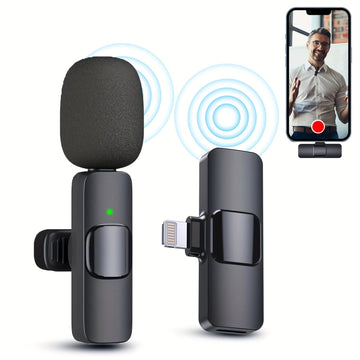 LazyPro™ WaveClip - Elite Wireless Lavalier Mic for iPhone & iPad - Elevate Your Video & Audio Recording Experience!