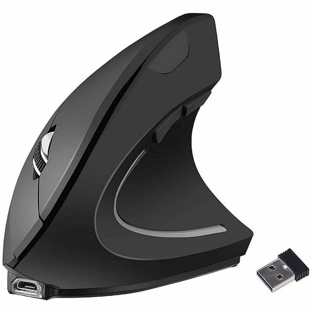 LazyPro BT Vertical Ergonomic Gaming Mouse Wireless Rechargeable Optical 2.4G Mice