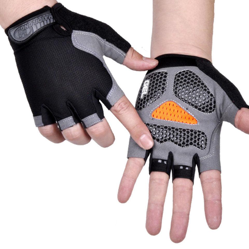 Lazy Bot H1 Cycling Anti-slip Anti-sweat Men Women Half Finger Gloves Breathable Anti-shock Sports Gloves Bike Bicycle Glove - Lazy Pro