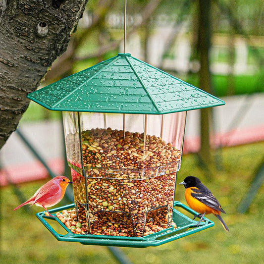 Lazy Garden Outdoor Hanging hummingbird feeder garden bird feeder foldable feeder sunscreen antifreeze bird cage