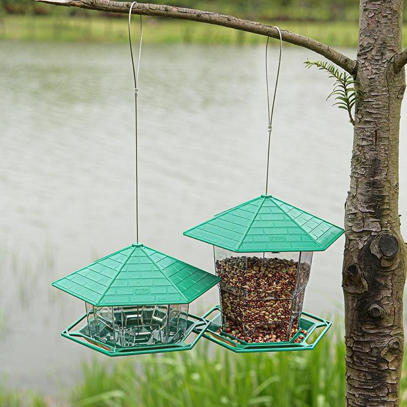 Lazy Garden Outdoor Hanging hummingbird feeder garden bird feeder foldable feeder sunscreen antifreeze bird cage - Lazy Pro