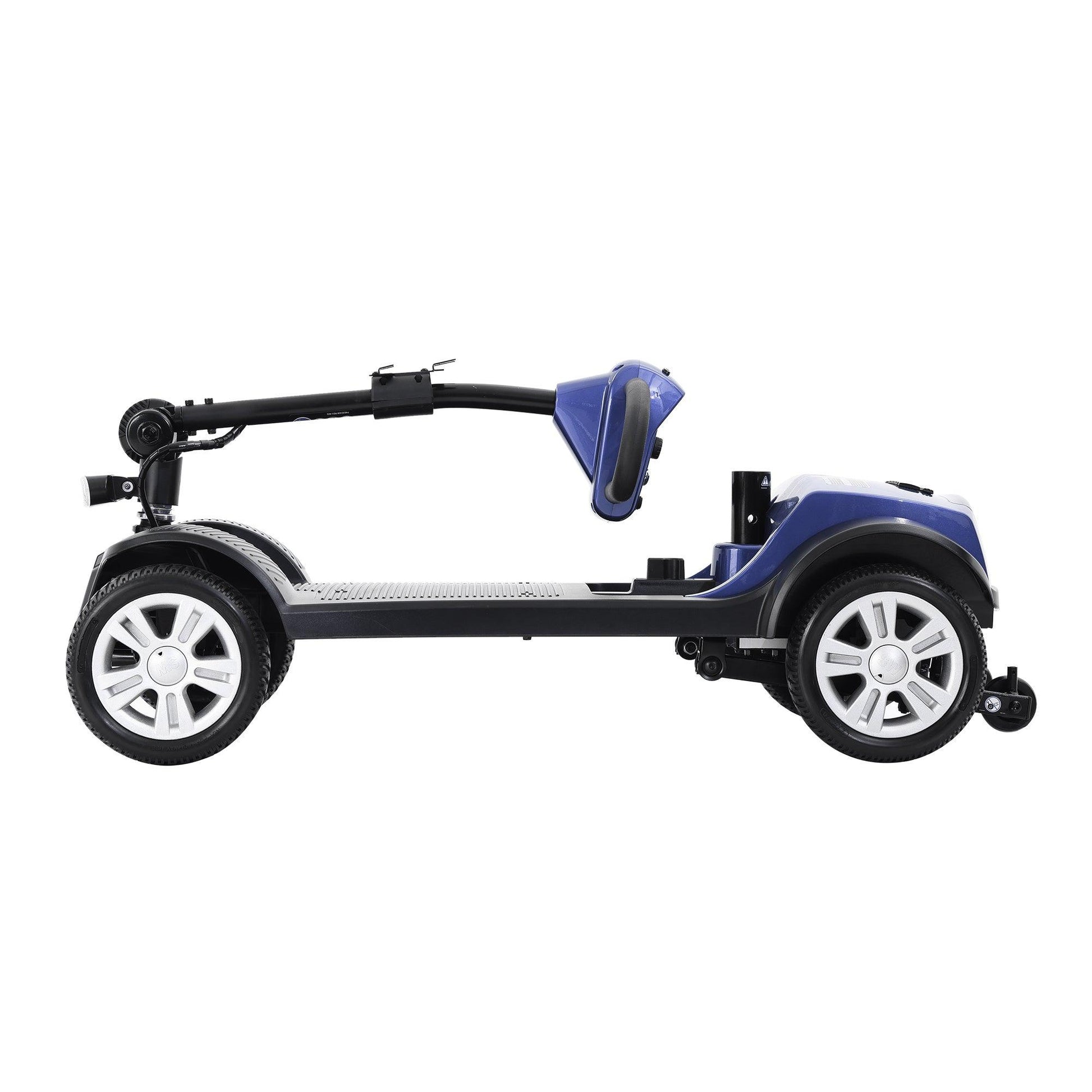 LazyBot FreedomMAX SPORT Blue 4-Wheels Outdoor Compact Mobility Scooter with 2pcs*12AH Lead acid Battery - Lazy Pro