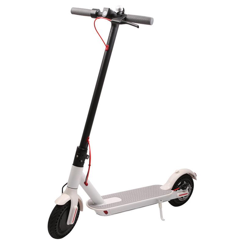 LazyBot J03 PRO Electric Scooter White 8.5" Tires Up to 17/22 Miles Range 350W Motor 19 MPH - Lazy Pro