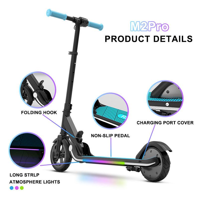 LazyBot K3 - Kids Scooter Boys Girls Adjustable Safety Two Wheels Kids Electric Scooter - Lazy Pro