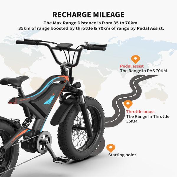 LazyBot S Vail Pro Electric Bicycle 500W Motor 26" Fat Tire 40KM 48V 15Ah - Lazy Pro