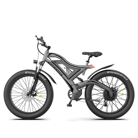 LazyBot S18 26 in 750W Electric Bike Fat Tire 48V 15AH with REMOVABLE Battery for Adults