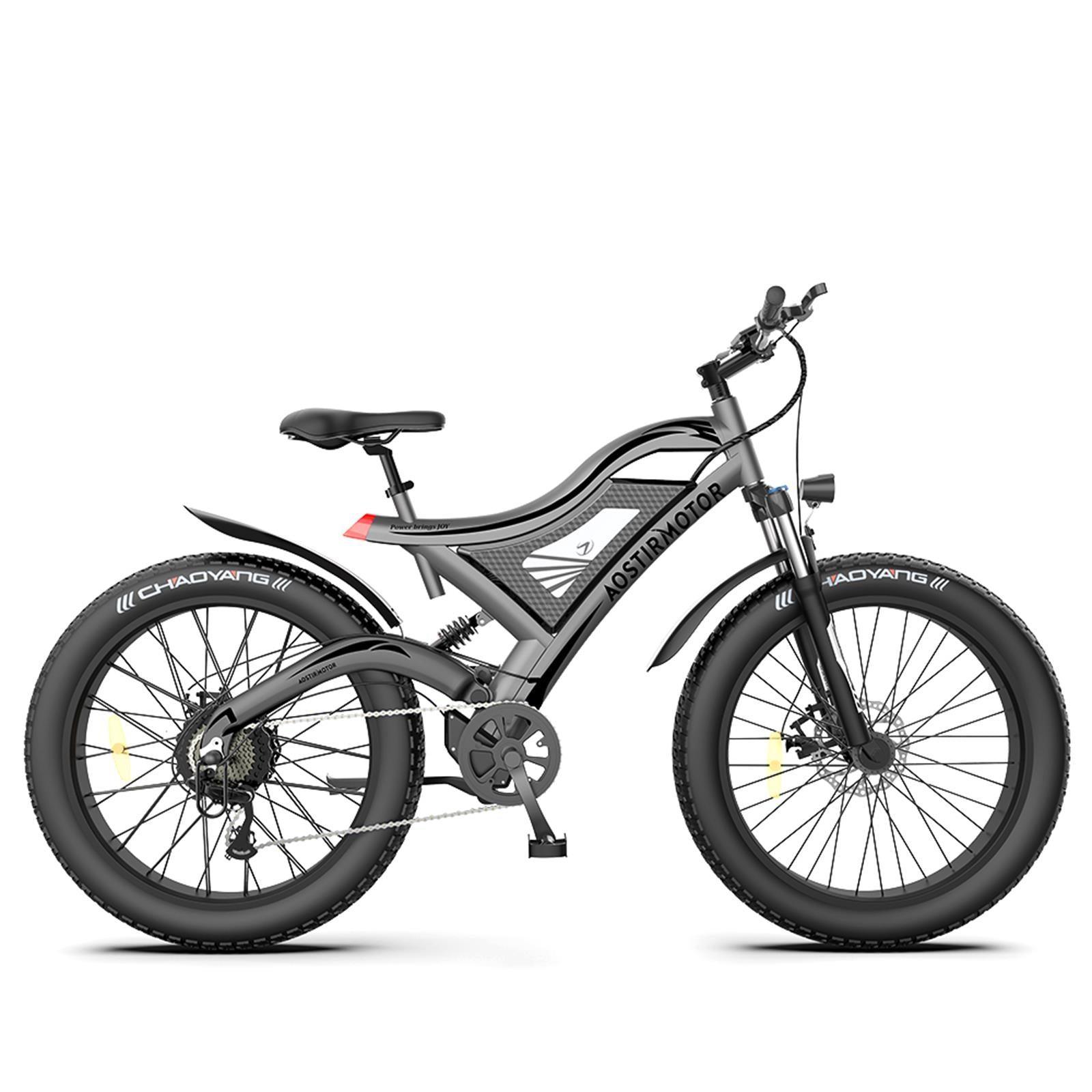 LazyBot S18 26 in 750W Electric Bike Fat Tire 48V 15AH with REMOVABLE Battery for Adults - Lazy Pro