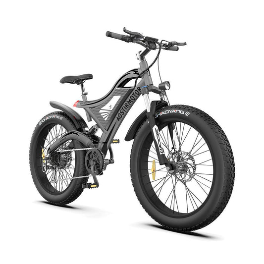 LazyBot S18 26 in 750W Electric Bike Fat Tire 48V 15AH with REMOVABLE Battery for Adults