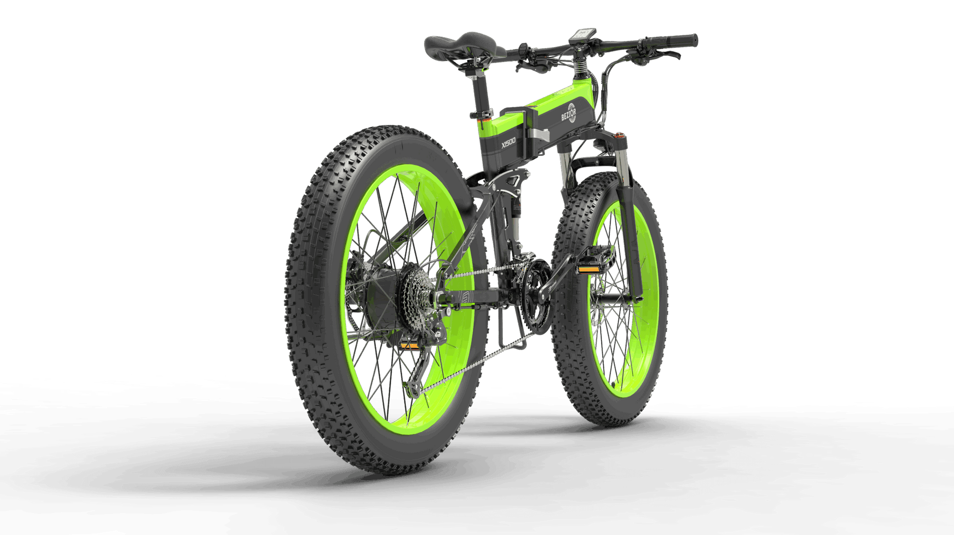 LazyBot X1500 MAX Full Suspension 1500W Motor 48V 26inch Wheel Foldable Electric Bike - Lazy Pro