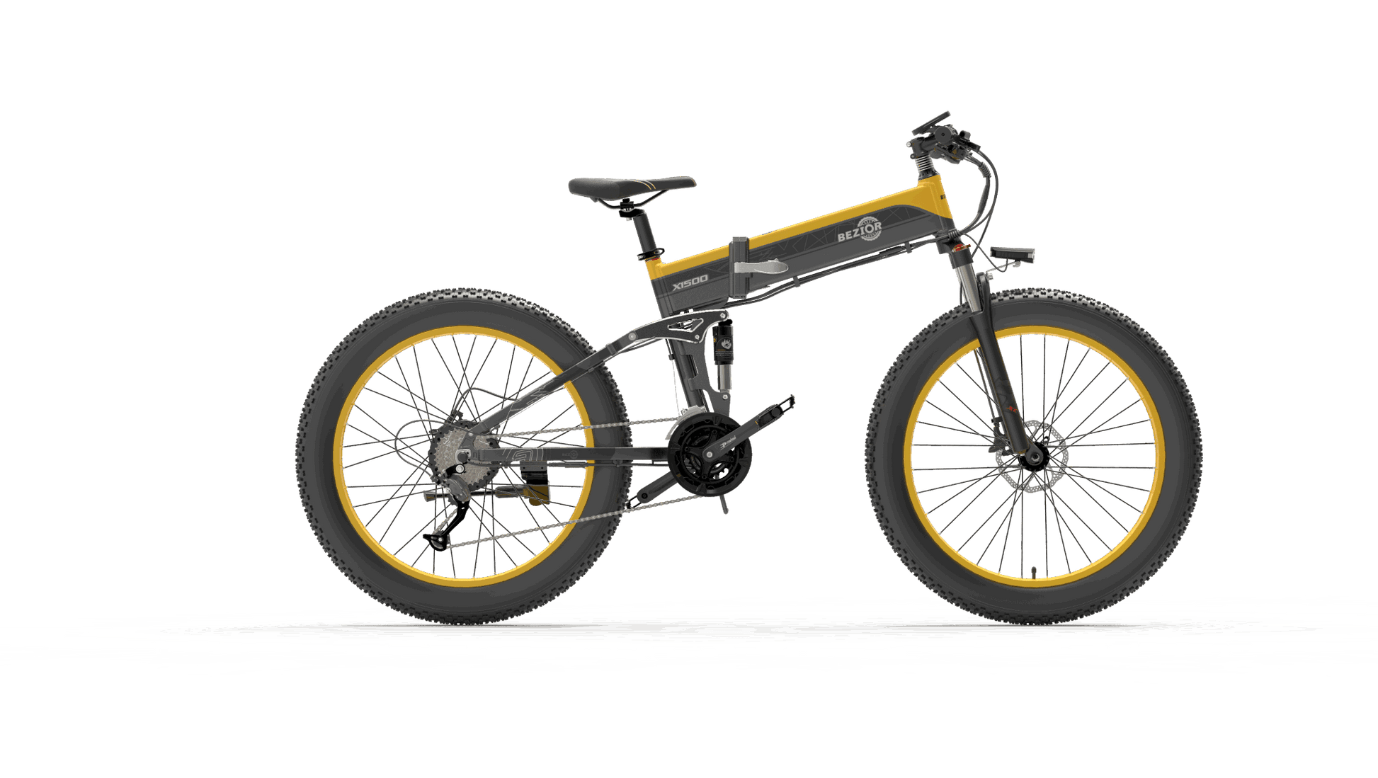 LazyBot X1500 MAX Full Suspension 1500W Motor 48V 26inch Wheel Foldable Electric Bike - Lazy Pro