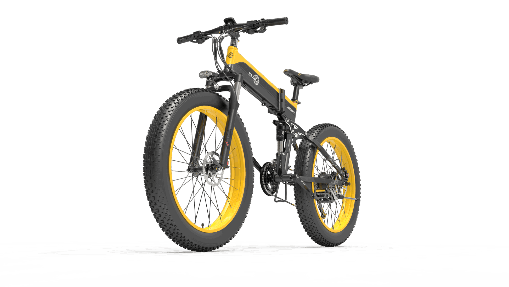 LazyBot X1500 MAX Full Suspension 1500W Motor 48V 26inch Wheel Foldable Electric Bike - Lazy Pro