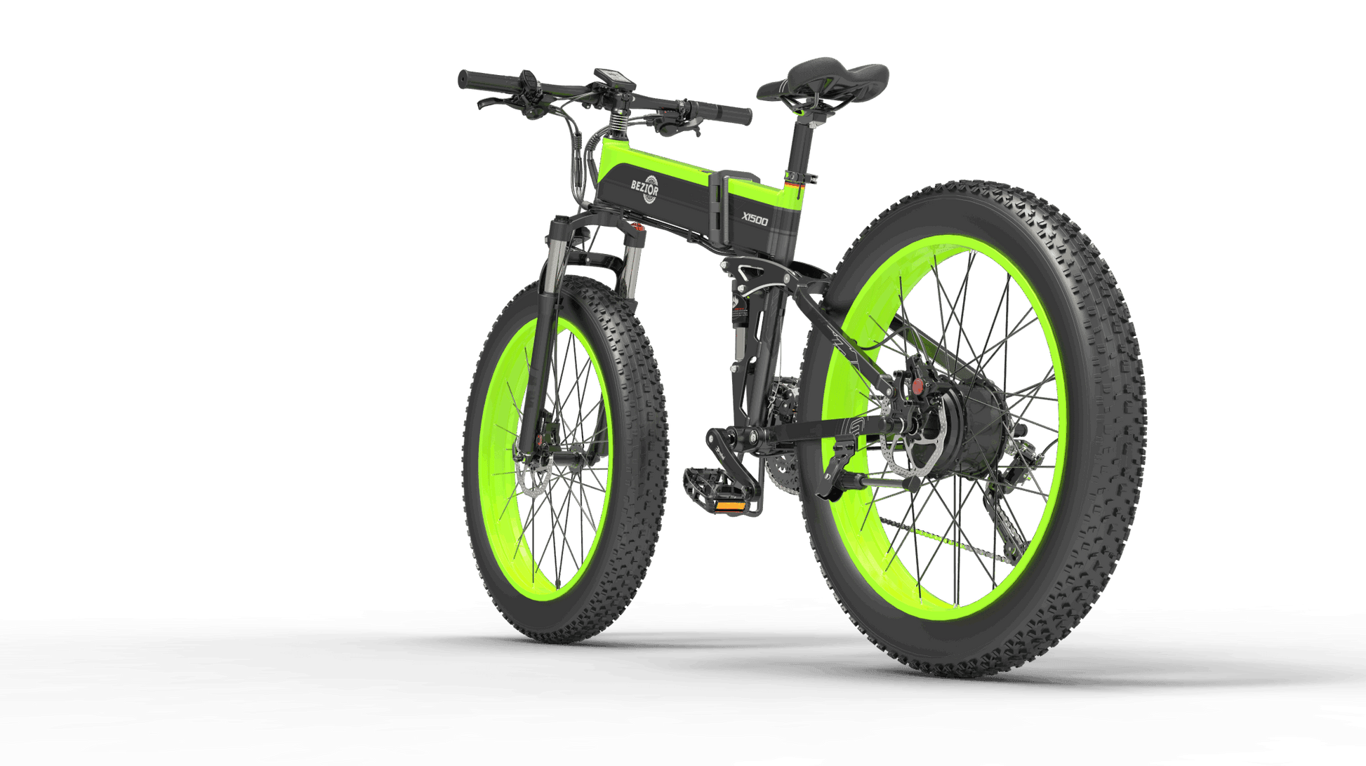 LazyBot X1500 MAX Full Suspension 1500W Motor 48V 26inch Wheel Foldable Electric Bike - Lazy Pro