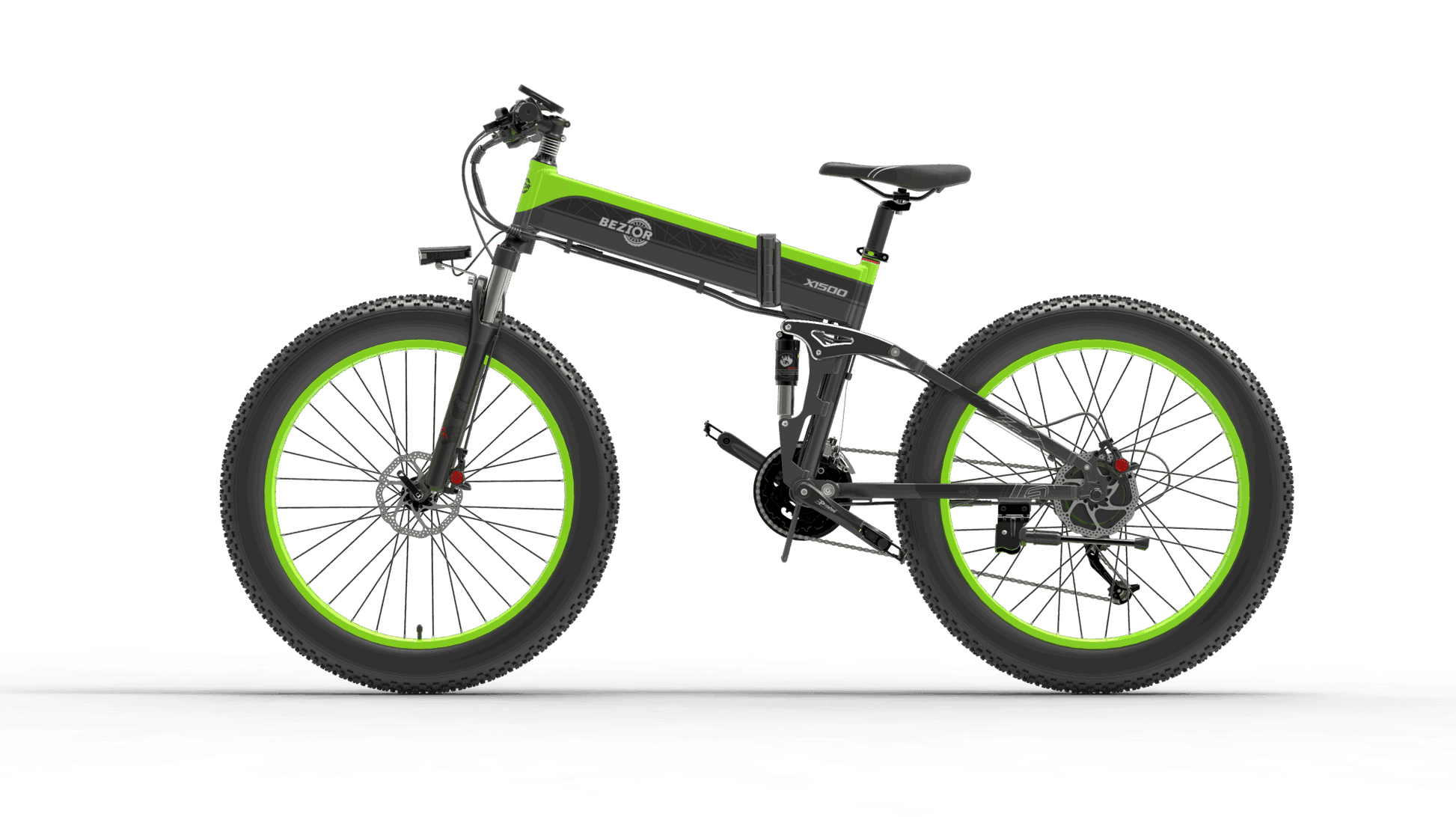 LazyBot X1500 MAX Full Suspension 1500W Motor 48V 26inch Wheel Foldable Electric Bike - Lazy Pro