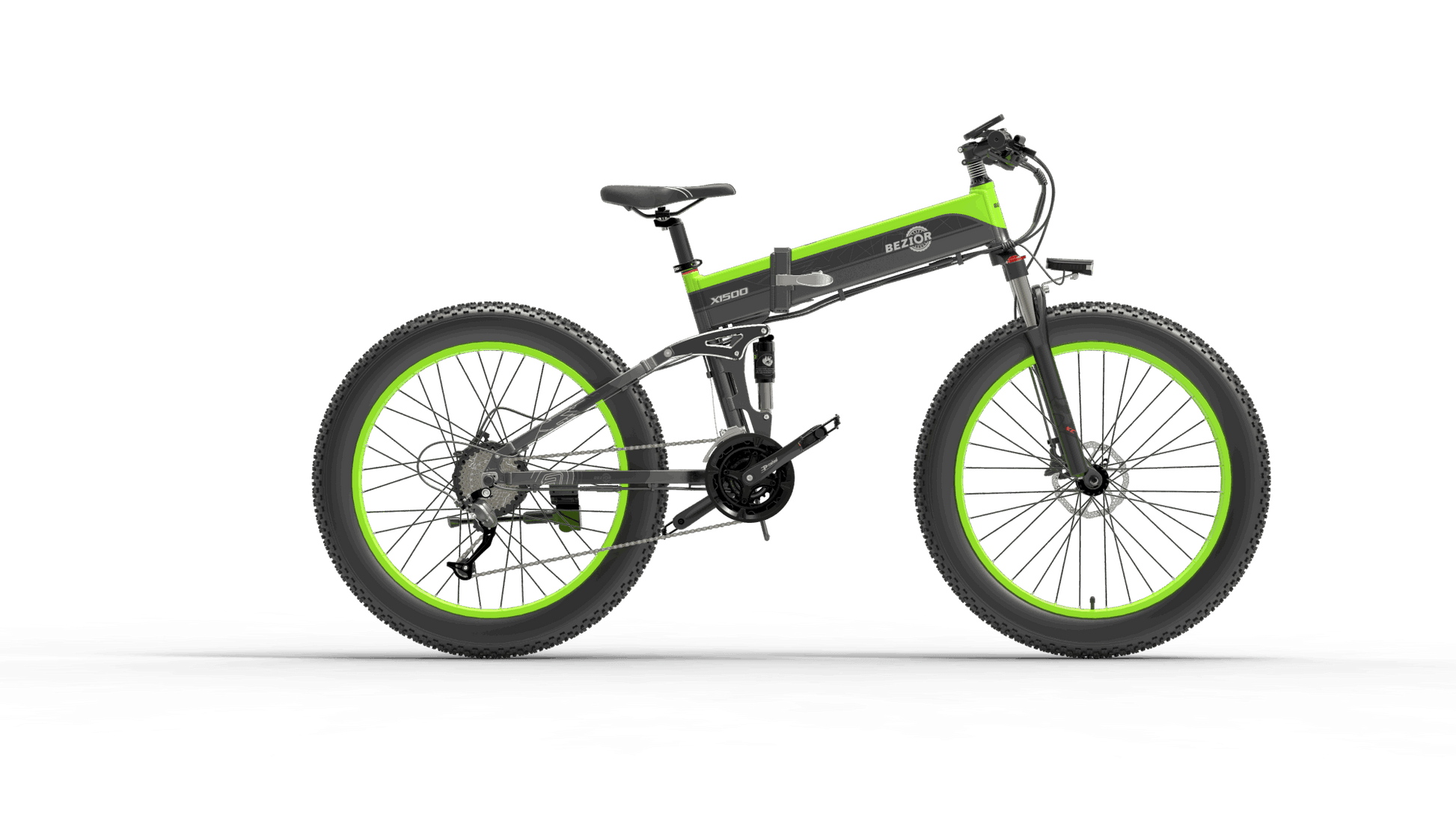 LazyBot X1500 MAX Full Suspension 1500W Motor 48V 26inch Wheel Foldable Electric Bike - Lazy Pro