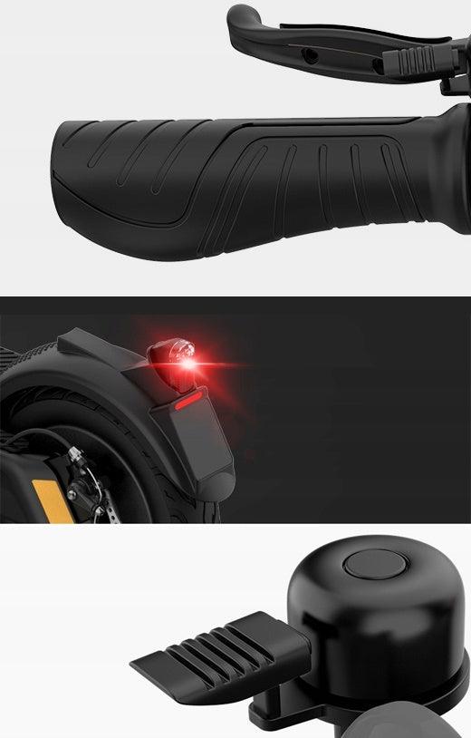 LazyBot X9 Double disc brakes 1100W 850W 100KM 100KG 48V 10-inch Explosion-proof tires Wide pedals Removable battery E Bike - Lazy Pro