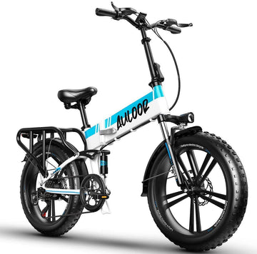 LazyBot™ 20H1F 750W Foldable Electric Bike for Adults with 20'x4'Fat Tire; E Bikes MTB with LG 48V 12.8Ah Battery Shimano 7-Speed Ebike - Lazy Pro