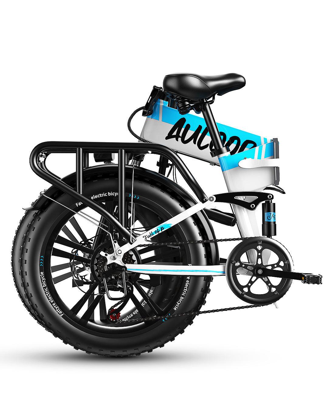 LazyBot™ 20H1F 750W Foldable Electric Bike for Adults with 20'x4'Fat Tire; E Bikes MTB with LG 48V 12.8Ah Battery Shimano 7-Speed Ebike - Lazy Pro