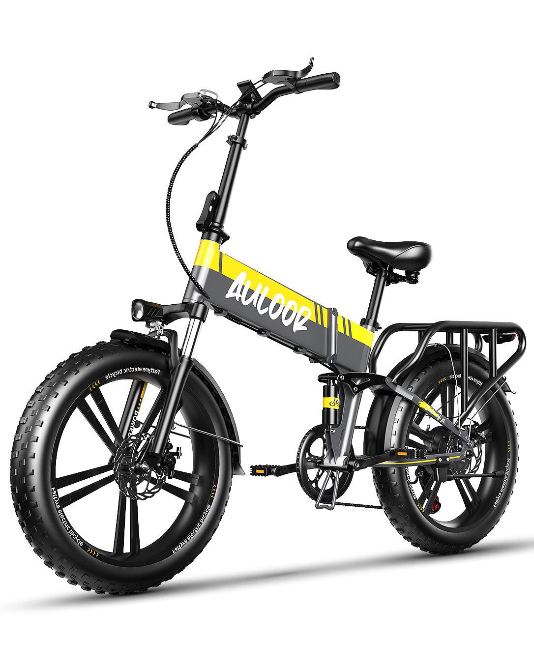 LazyBot™ 20H1F 750W Foldable Electric Bike for Adults with 20'x4'Fat Tire; E Bikes MTB with LG 48V 12.8Ah Battery Shimano 7-Speed Ebike - Lazy Pro