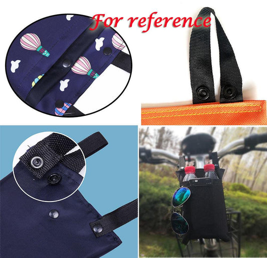 LazyBot™ Bike Front Tube Bag Bicycle Handlebar Bag Slim Foldable Front Basket