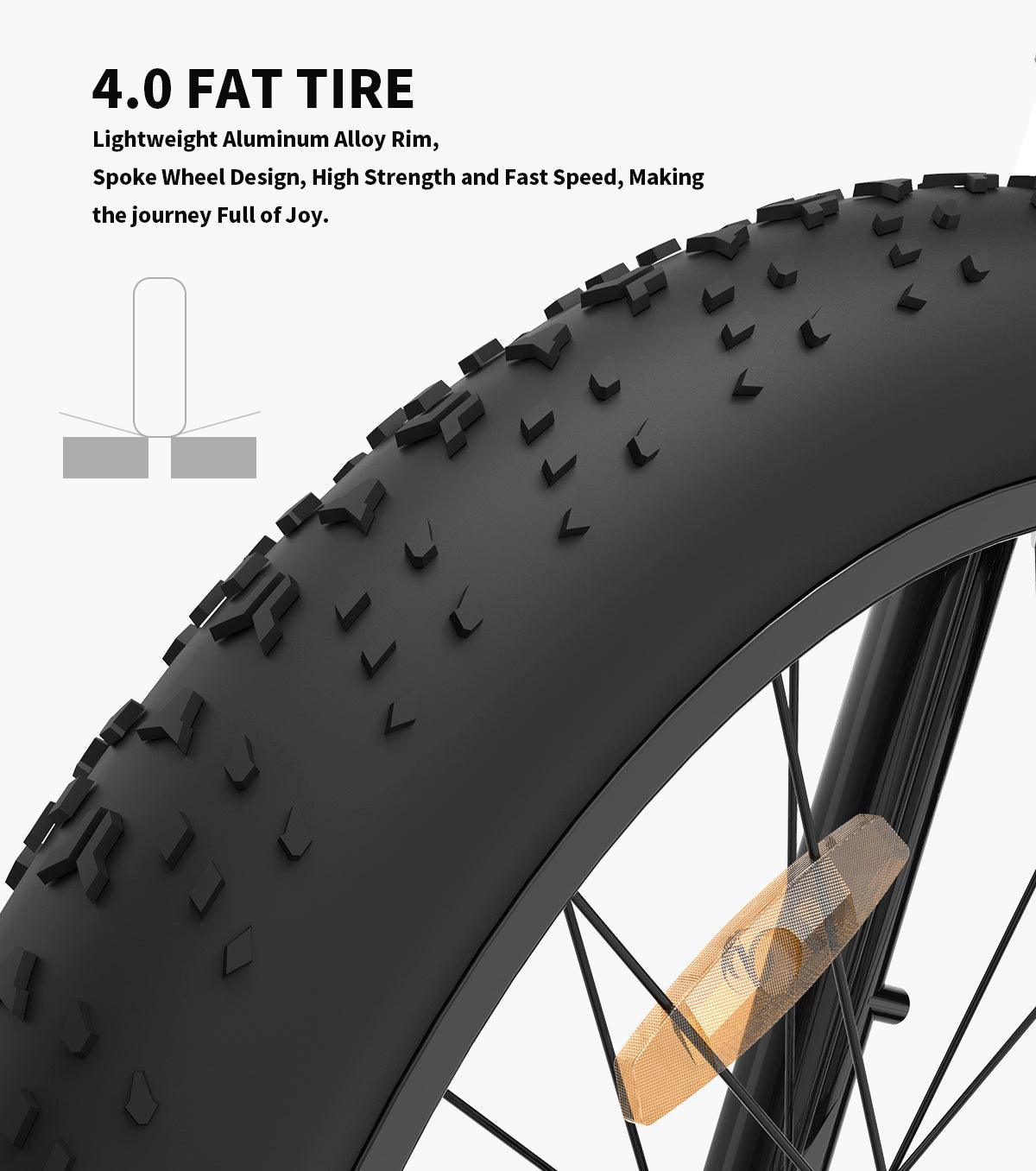 LazyBot™ Chicago S07 750W Electric Bike Fat Tire P7 48V 13AH Removable Lithium Battery for Adults with Detachable Rear Rack Fender(Black) - Lazy Pro