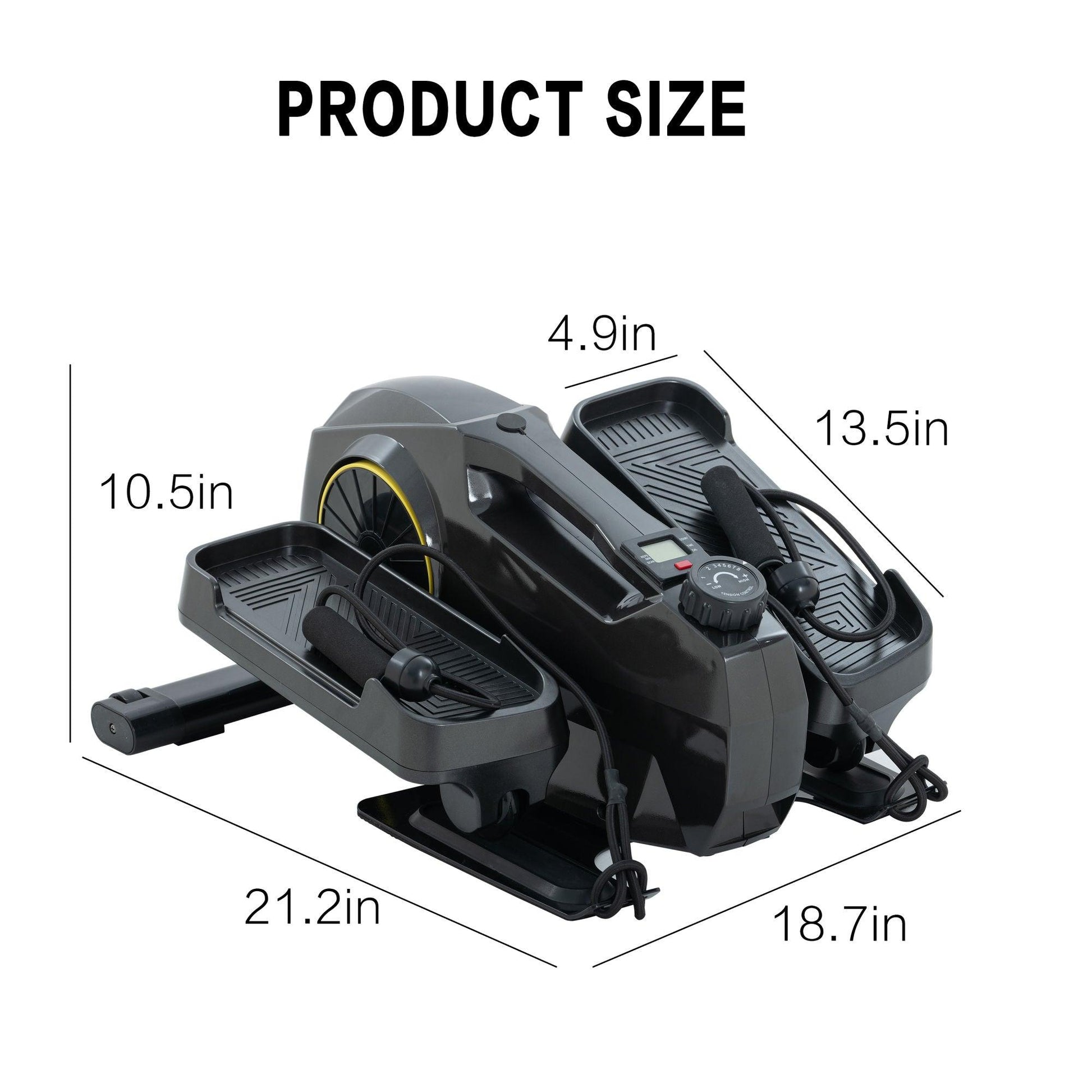 LazyBot™ G07 Mechanical Elliptical Machine with adjustable resistance and speed suitable for home office use multi-function under table sports pedal - Lazy Pro