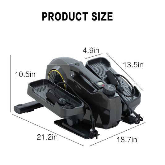 LazyBot™ G07 Mechanical Elliptical Machine with adjustable resistance and speed suitable for home office use multi-function under table sports pedal