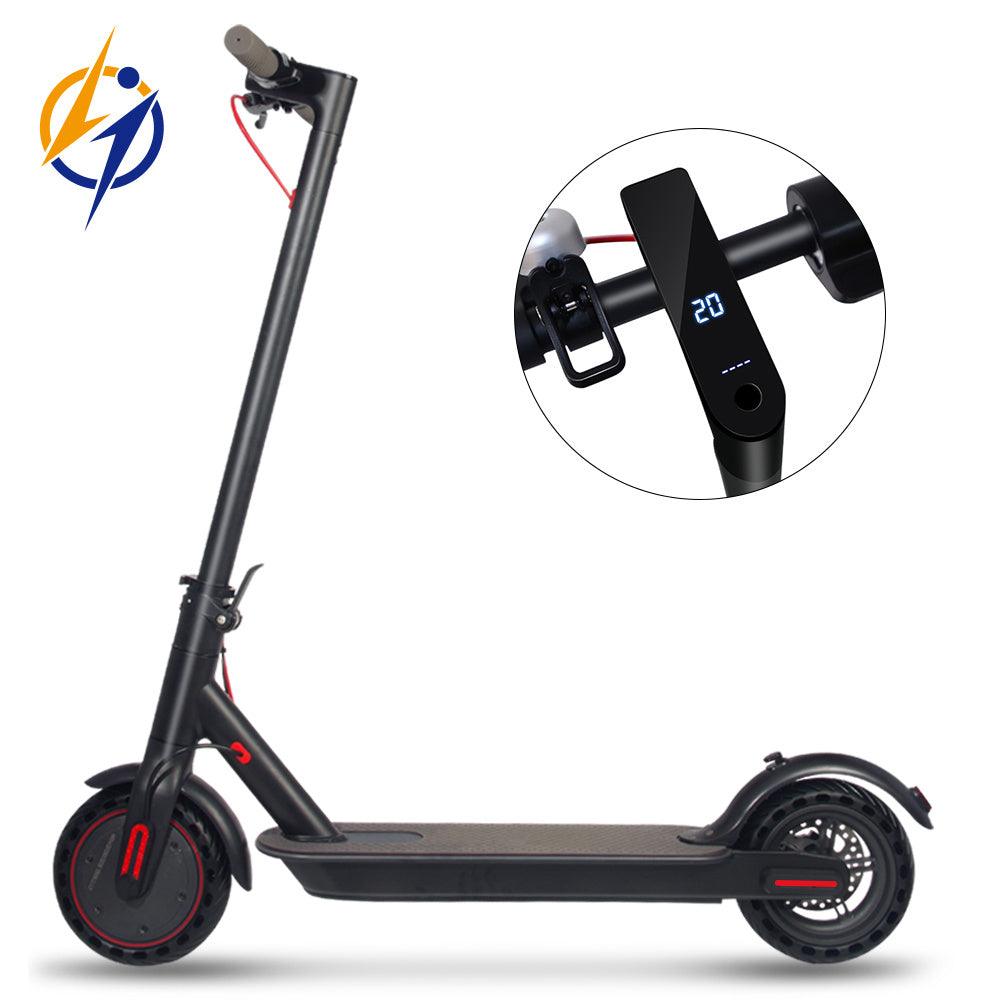 LazyBot™ Knight J03 PRO Electric Scooter, 8.5" Tires, Up to 17/22 Miles Range, 350W Motor & 19 MPH Portable - Lazy Pro