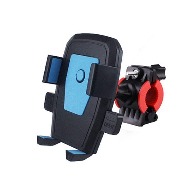 LazyBot™ Motorcycle Bicycle Universal Phone Holder Stand Auto Lock Mobile Phone Holder Motor Bike Handlebar Clip Stand GPS Mount Bracket - Lazy Pro