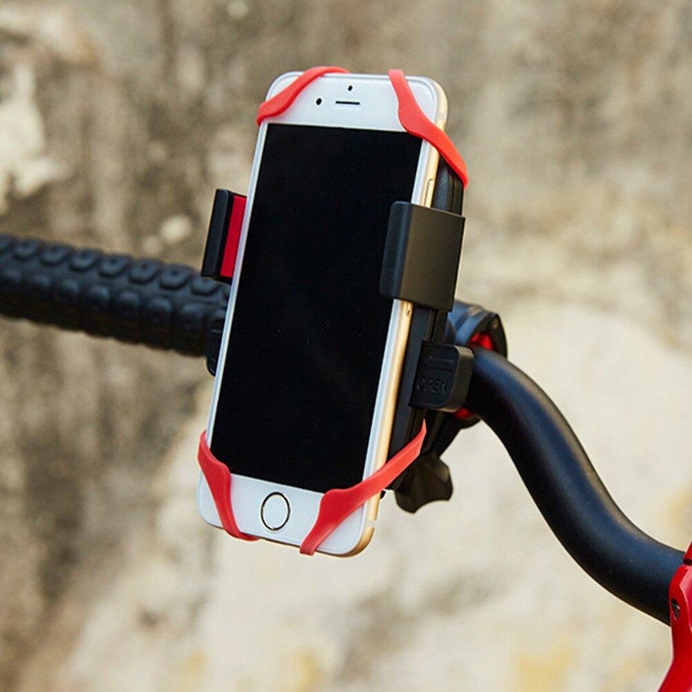 LazyBot™ Motorcycle Bicycle Universal Phone Holder Stand Auto Lock Mobile Phone Holder Motor Bike Handlebar Clip Stand GPS Mount Bracket - Lazy Pro