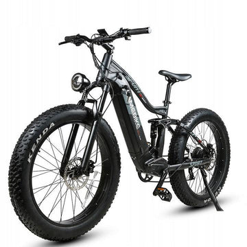 LazyBot™ Wyoming D4 Electric Bike750W 48V 17AH 120KM 150KG 26KENDA fat tires Shimano 21S shifting + LCD meter + USB charging hole Electric Mountain Bike - Lazy Pro