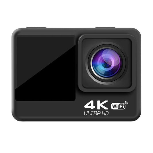 LazyCam AT-Q60TR 4K Action Camera 2024 Newest Action Camera 4K 60FPS 20MP 2.0 LCD EIS Dual Screen WiFi Webcam Waterproof Helmet Sports Video Pro Cam In Stocks built in 32GB - Lazy Pro