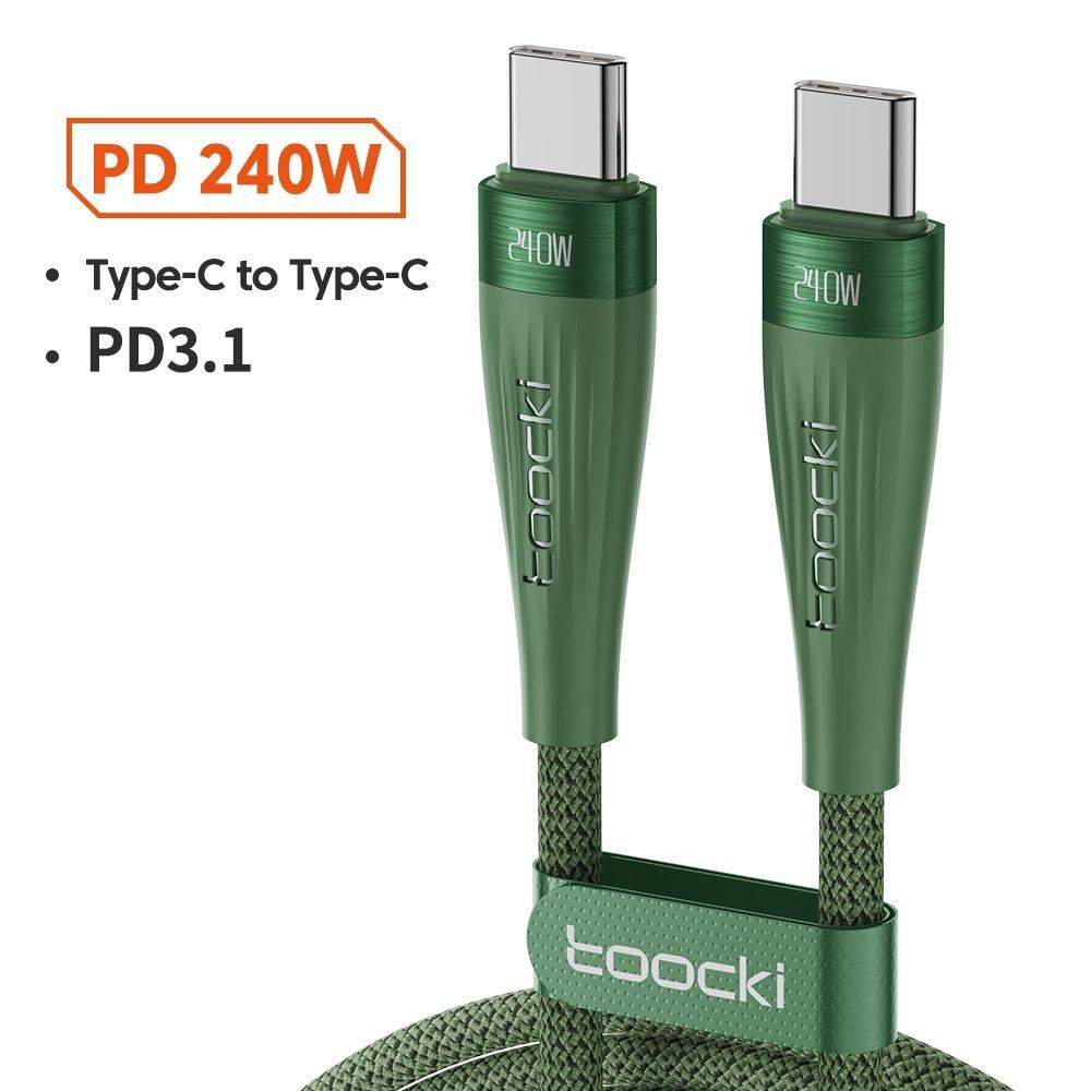 LazyCord USB C To USB C Cable 240W PD3.1 QC4.0 Fast Charger Charging Laptop Cable For iPad, MacBook Pro - Lazy Pro