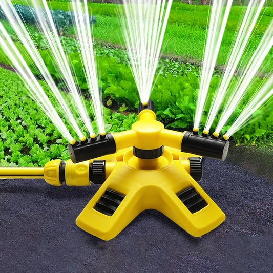 LazyHose 1pc Automatic Rotating Sprinkler; 360° Watering Tools For Lawn; Nozzle For Garden Irrigation; Watering Equipment; Gardening & Lawn Supplies