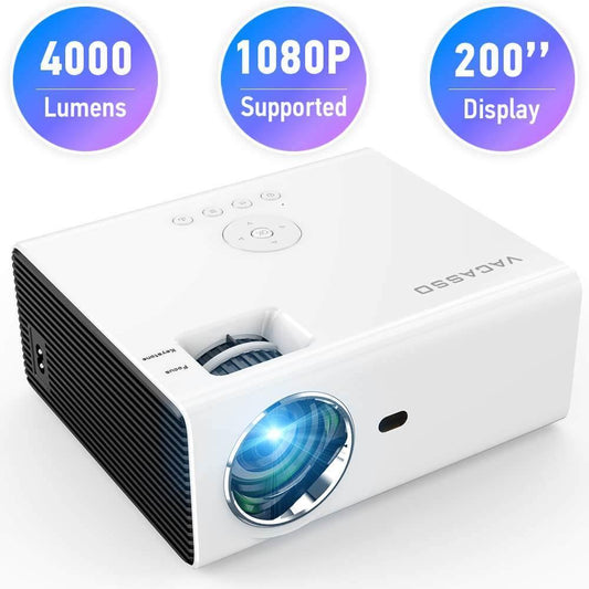 LazyPro PJ2 4000 Lumens LED Smart Projector Video