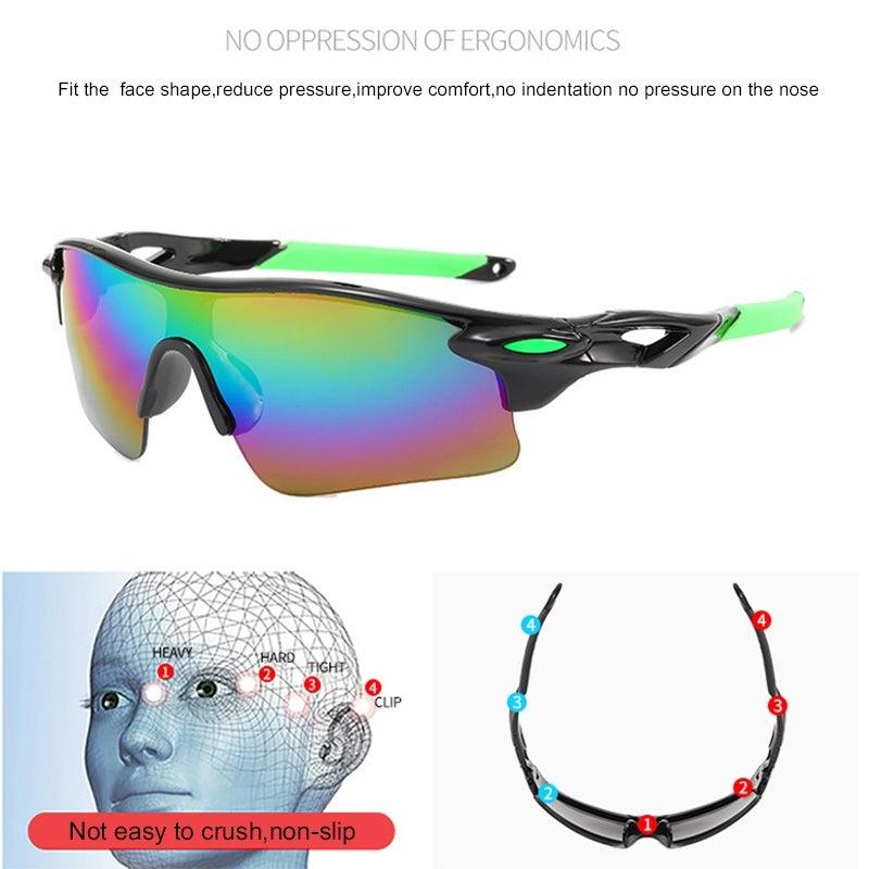 LazyPro VS4 Bicycle Sunglasses; Windproof Cycling Goggles; UV Protection Eyewear Outdoor Sports MTB And Road Bike Accessories - Lazy Pro